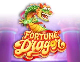 Fortune Dragon slot logo by PG Soft at Rhinobet Casino
