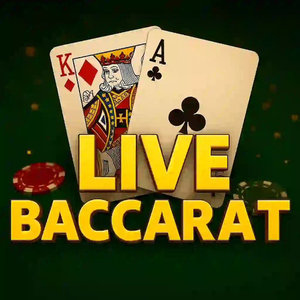 Live Baccarat slot logo by Pragmatic Live at Rhinobet CasinoLive Baccarat