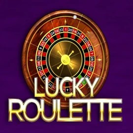 Lucky Roulette slot logo by Belatra Games at Rhinobet Casino