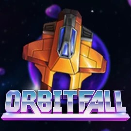 Orbitfall slot logo by ELK Studios at Rhinobet CasinoOrbitfall