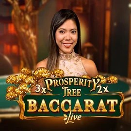 Prosperity Tree Baccarat logo by Evolution at Rhinobet Casino