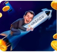 Rocket X slot logo by 1win Games at Rhinobet CasinoRocket X