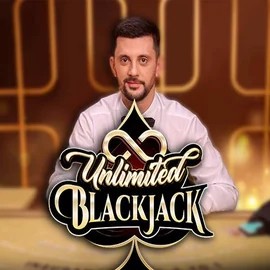 Unlimited Blackjack by Ezugi, showcased at rhino-bet.uk.com – game logo